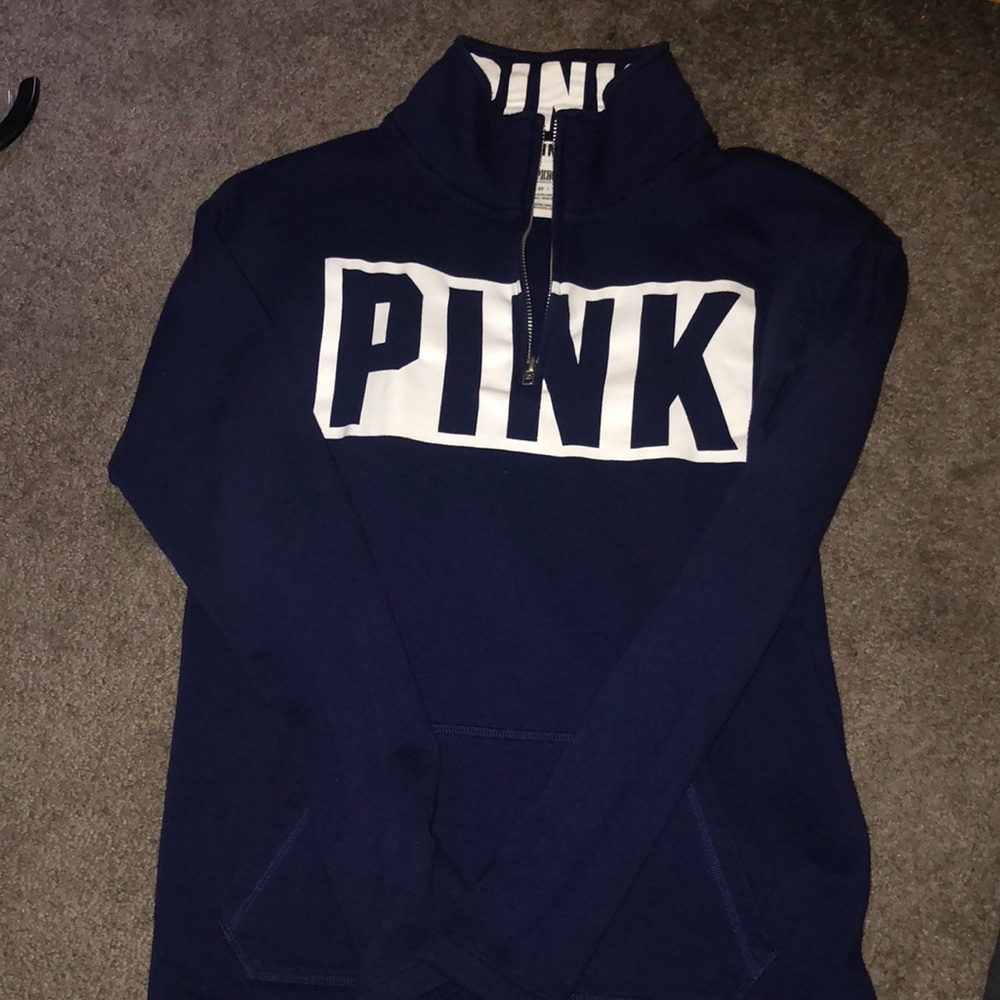 Navy blue PINK sweatshirt